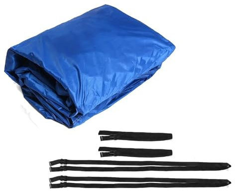 LUKYWANG Bootsteppich 4,2x3 m 210D Oxford-Gewebe Wasserdicht Trailerbare Bootsabdeckung Jetski Außenbordmotor Haubenabdeckung Motorschutz Yachtabdeckung(Blue)