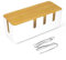 Cable Management Box, Cable Tidy Box with Bamboo Lid, 30x12x11CM Desk Cable Organizer Box for Office Home, Large Cables Organised Box for Hiding Power Strips and Electrical Cords