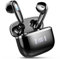 Cuffie Bluetooth, 2025 Auricolari Bluetooth5.3 con Stereo 3D Immersivo, Cuffie Wireless Cancellazione Rumore con 4 ENC Mic, 40 Ore Cuffie Senza Fili LED Display, Cuffiette Bluetooth USB-C Nero