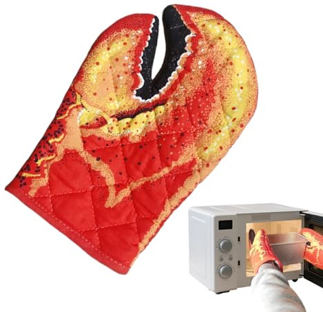 Lobster Oven Mitts,Funny Oven Mitt Lobster Claw Gloves | Anti-Scald Heat Resistant Barbecue Kitchen Mittens for BBQ Pizza Toaster Grilling Cooking Baking（1pc）