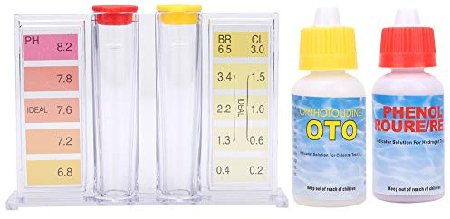 Ejoyous Pool -Test -Kit, Schwimmbad Spa Wasser Chemie Test PH Chlor Wasserqualität Testbox