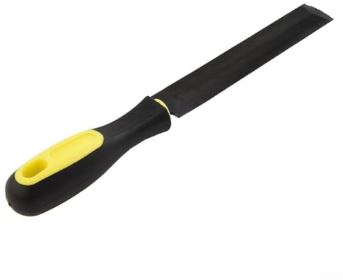 Eawfgtuw for Pruning Saw File T12 Bearing Steel Rasp for Sharpening Garden Tools with TPR Handle, 260mm Woodworking Hand Tool