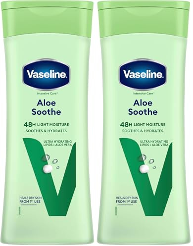Vaseline Aloe Soothe Lotion, 400 ml (Packung mit 2)