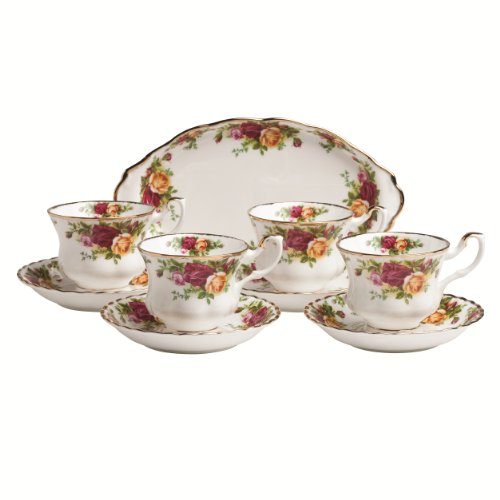 Royal Albert Old Country Roses Tee-Set, 9-teilig, mehrfarbig