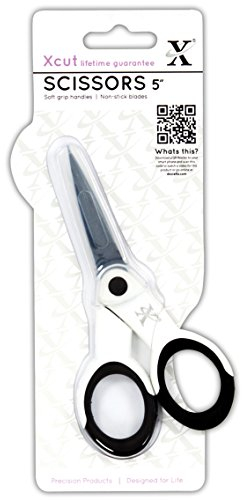 Xcut 5 Precision Scissors, Soft Grip & Non-Stick, Art, Craft Accessories, Stainless-Steel Blade, Multi-Purpose Scissors, Sewing, Fabric, Dress Making Supplies, Crafting, Paper & Card Craft