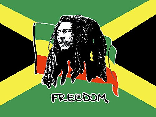 Haute Qualité 5 ft x 3 ft 5 'X3' drapeau Bob Marley – Jamaique Rasta