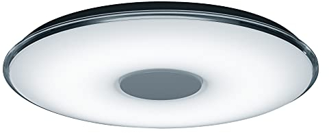 Trio Leuchten LED Deckenleuchte Tokyo 628915001, Acryl Weiß, Rand Klar, 45 Watt, Fernbedienung Helligkeit und Lichtfarbe einstellbar, Nachtlicht Funktion