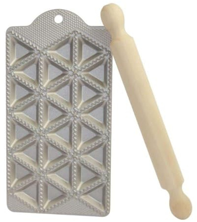 Italo Ottinetti Triangle Ravioli Tray 24 Stück, Aluminium, metallic, One Size