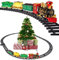Prextex Árbol de Navidad Juego de Tren navideño: Alrededor del con Humo, música y Luces Reales
