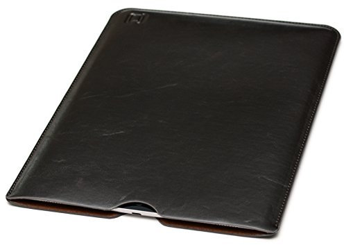 Dockem Executive Sleeve for iPad Air 5 (2022), Air 4 (2020), iPad Pro 11 (2022, 2021, 2020, 2018): Premium Synthetic/Vegan Leather Lined with Microfiber Felt: Slim, Slip-on Tablet Case [Dark Brown]