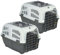 PETGARD 2er-Set Haustierbox SKUDO 2 - Transport-Box für Tiere - Reise-Box für Tiere - Haustier-Transporter - Kleintier-Box 55 x 36 x 35 cm