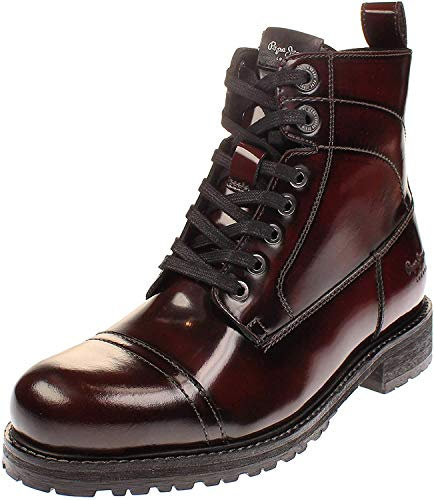Pepe Jeans London Melting Bass, Stivali Desert Boots Donna, Rosso (Burgundy 299), 42 EU