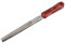 sourcing map Diamant Lime Diamant Recouvert Plastique Poignée Main Outil pour Broyage Polissage 6 Pouces Lime Demi-Ronde