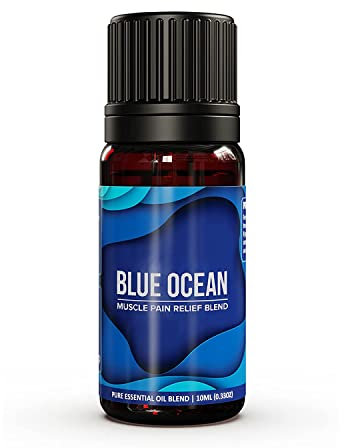Ecodrop Pain Relief Essential Oil Blend - 10ml Bottle | Therapeutic Grade Peppermint, Wintergreen, Eucalyptus, Camphor & German Chamomile | Relaxing Massage & Diffuser Aromatherapy Essential Oils