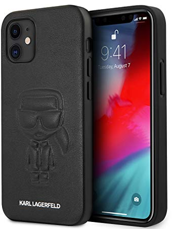 KARL LAGERFELD KLHCP12SPCUIKBK Karl Ikonik Outline Hülle für iPhone 12 Mini 5,4 schwarz