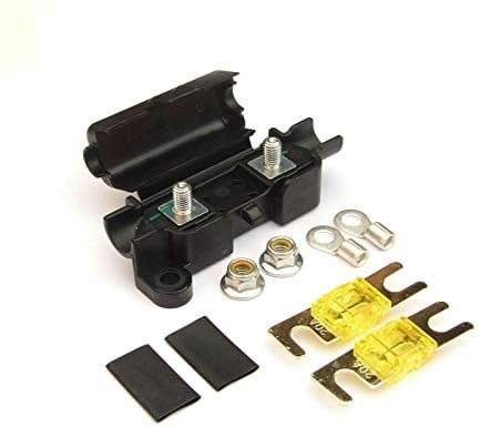 TopHomer Porte-Fusible 12V 20A avec 2 Fusibles à Lame - Anti-Éclaboussures pour Voiture, Camion, Bateau