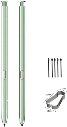 Lot de 2 stylets de rechange pour Galaxy Note 20 Note 20 Ultra 5G (sans Bluetooth) Vert
