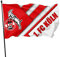 Aiier 1.F-C Ko-Ln Familienflagge Gartenflagge 90 x 150 cm Rot Party Willkommen Langlebig