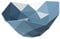 HEMOTON Fruit Basket Decorative Fruit Bowl Geometric Vegetables Holder for Punch Fruits and Vegetables Dining Table Kitchen Decoration Blue