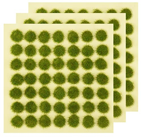 Otzoan 100 Stück Statische Grasbüschel Modellbau Modell Basing Kit (Grün)