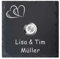 Tomtec Türklingel Schiefer Haustürklingel Klingelplatte Schiefer Klingelschild Design Tomtec 100x100mm