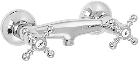 Welfenstein Nostalgie Duscharmatur DA-FV6-T Kreuzgriff Zweigriffmischer