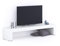 Mobili Fiver, Porta Tv Evolution 180x40, Bianco Frassino, 180 cmx40 cmx35 cm, Mobile Tv moderno per tv fino a 77'', Made in Italy
