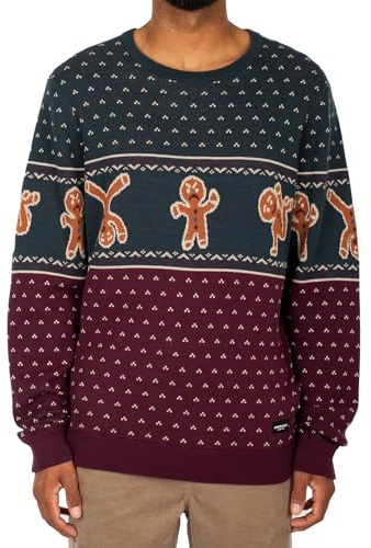 IRIEDAILY Cookieman Knit, Green Red, M