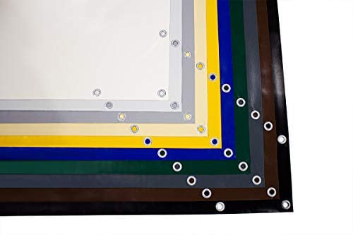 ANKO PLANEN 700 g/m² PVC Gewebeplane mit verzinkten Rundösen – Matte UV-stabile reißfeste LKW Abdeckplane (Anthrazit, 3m x 1m)