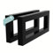HAGO24 Wandhalterung Regal 2er Set in schwarz I 350x150mm I hochwertige DIY Regalhalterung I Waschtisch Halterung aus Stahl I Wandregal Halterung zur individuellen Gestaltung I robuste Regalträger