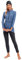 IBTOM CASTLE Muslimische Badeanzug Damen, Burkini Damen Muslim, Ganzkörper Badeanzug Damen, Hijab Badeanzug Damen, Bescheidene Modest Muslim Swimwear Top+Hosen+Hijab 3 Stücke Set Dunkelblau XL