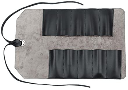Povanjer Borsa porta attrezzi arrotolabile in pelle – Borsa arrotolabile per attrezzi | Borsa per scalpello, porta chiavi, borse per martelli, ferro cavo
