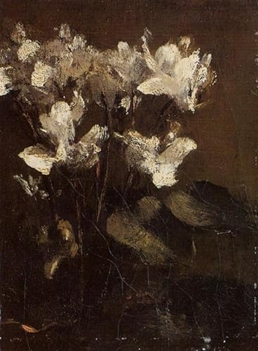 Abstrakte Bilder Modernes Bild Berühmte Gemälde Fleurs Alpenveilchen von Henri Fantin-latour für Schlafzimmer Home Decor 60x90cm