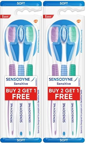 Sensodyne Sensitive Toothbrush, Soft (Color May Vary) - Packof 6