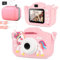Kinderkamera mit Tragetasche - 32GB SD Kart Geschenke für 3-12 Jahre Jungen und mädchen 1080P HD Selfie Digitalkamera mit 2 Bildschirm Fotokamera für Geburtstagsgeschenk Weihnachten Spielzeug (Rosa)