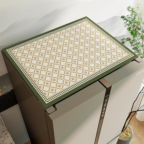 Chaoyilian Cubierta Lavadora Antideslizante,Funda Lavadora Exterior,Cubierta Antipolvo para Nevera Parte Superior,Multifuncional,Deslizamiento A Prueba,para Microondas,Cocina Lavadora,Tapa De Muebles
