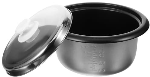Cabilock 1 Set of Rice Cooker Liner Rice Cooker Pot Cookware Instant Rice Cooker Inner Tank 3L Non- Stick Rice Cooker Pot Cooker Liner Container Cooker Inner Cooking Pot