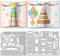 MAYJOYDIY 3D Pop Up Geschenkbox Geburtstags Stanzformen Kuchen Schleife Kerze „Happy Birthday“ Muster Metall Stanzungen Aus Karbonstahl Prägung Für Kartengestaltung Fotoalbum Scrapbooking Dekor