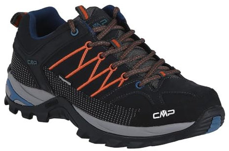 CMP Herren Rigel Low Trekking Shoes Wp Kletterschuhe niedrig, Jaffa Blei, 41 EU