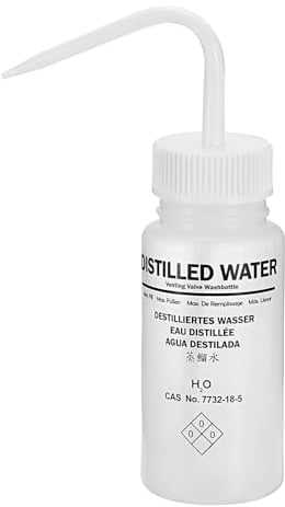 PATIKIL 250ml Wash Bottle, Plastic Labeled Squeeze Bottle Wide Mouth Bottle Tools for Green Soap Cleaning Washing Distilled Water Storage, White Clear