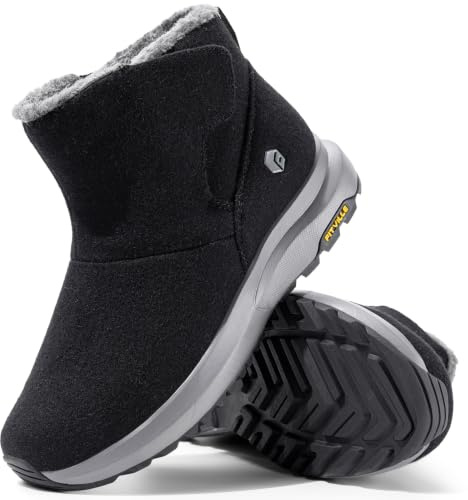 FitVille Extra Weit Winterschuhe Herren Winterstiefel Warm Gefüttert Kurzschaft Stiefel Bequem Rutschfeste Winter Outdoor Boots