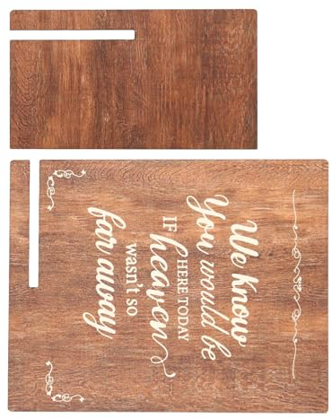 Ländliche Gedenktafeln aus Holz, Tischschild für Verstorbene mit Wort, Trauer, Hochzeitsschild, Trauer, Tischdekoration, einzigartige Dekorationen