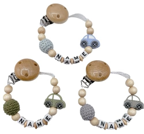 personalisierte Individuell gestaltetes Babygeschenk mit Namen für Mädchen oder Junge Baby Geschenk personalisiert zur Geburt & Taufe Auto verschiedene Farben