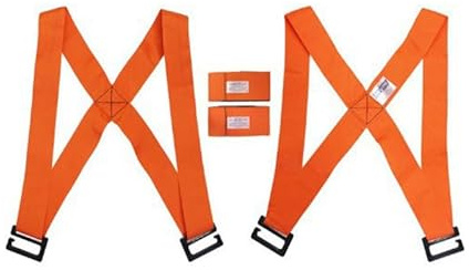 2 Personen Tragegurt, MYAYD 2-Personen Hebe und Tragesystem, Hebe und Tragegurt zum Ergonomischen, Transportgurt von Möbeln, Haushaltsgeräten, Matratzen für Gegenstände