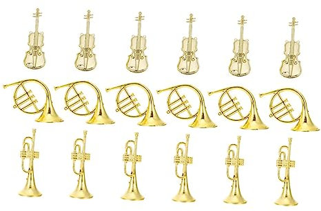KOMBIUDA 1 Satz Miniatur-Musikinstrument-weihnachtsbaumschmuck Weihnachtskranz-DIY-zubehör