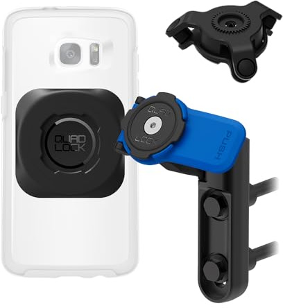 Quad Lock Kit di montaggio per telefono con smorzatore di vibrazioni e adattatore universale MAG per moto