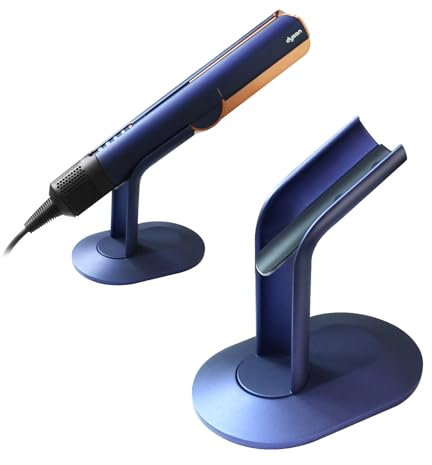 Fenmaru Metall Haarglätter-Ständer für Dyson Airstrait HT01, Dyson HD16/HD15/HD08, Schreibtisch Ständer, Fönhalter (Blau)