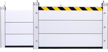 Barriera contro le inondazioni in lega di alluminio per ingresso di garage e metropolitana, 1,07 m, protezione contro le inondazioni per porte d'ingresso/patio (1,07 m)