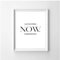 Motivationsposter „Yesterday Now Tomorrow“, Wandkunstdruck, minimalistische Schwarz-Weiß-Drucke, Wanddekoration, Kunstdruck, 40 x 60 cm, ohne Rahmen