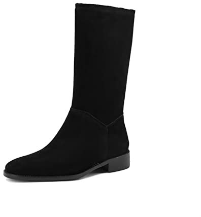 Winter warme und praktische Schuhe Damenschuhe Herbst Damen Kurze Stiefel, Fahrradmantel, schwarz lässig Damen Retro